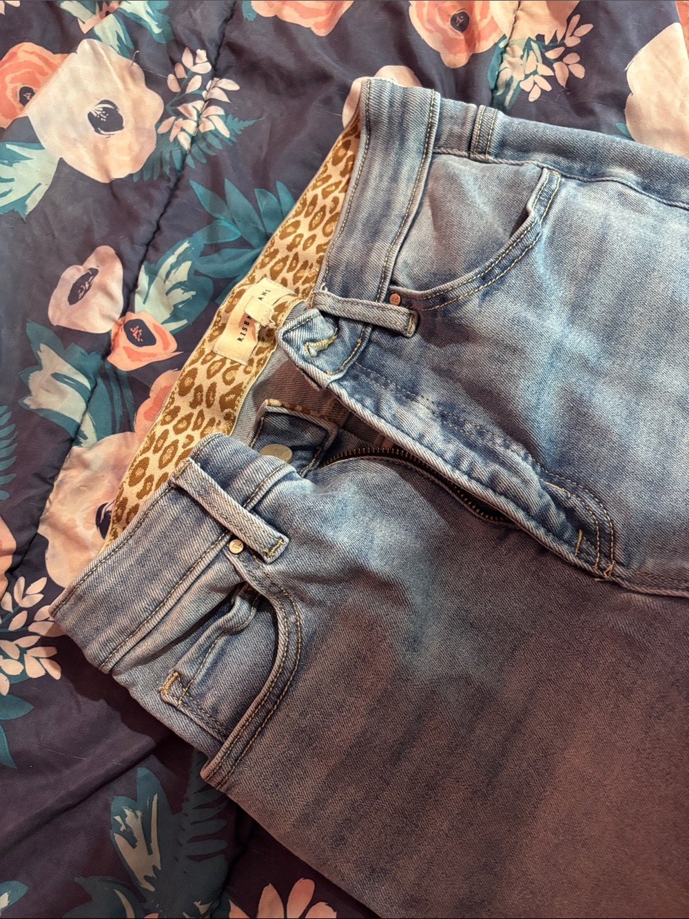 Light Blue Women's High-Rise Jeans - Picture 5 of 6